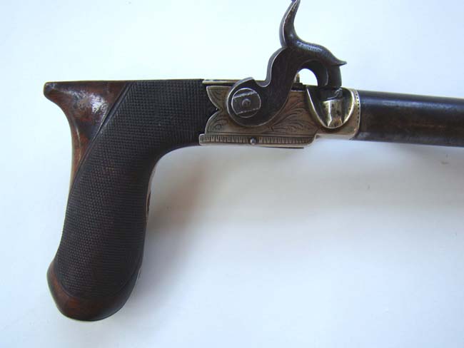 An English percussion 'boot' pistol by William Westley Richards, Gunmaker to Prince Albert, circa 1840-1850. — image 3